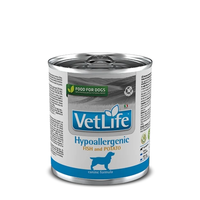 Vetlife Hypoallergenic Fish-Potato Köpek Konservesi 300 gr
