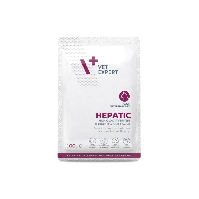 VetExpert Hepatic Cat 100 Gr Yaş Kedi Maması 12 Adet