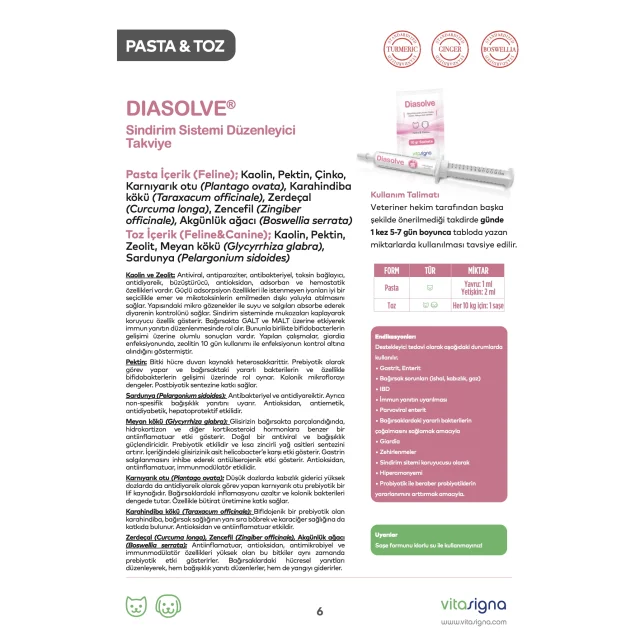 Diasolve 20X10 gr Saşe
