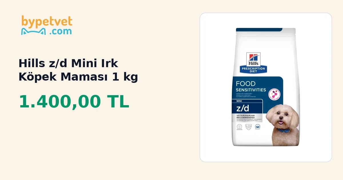Hills z/d Mini Irk Köpek Maması 1 kg | ByPetVet