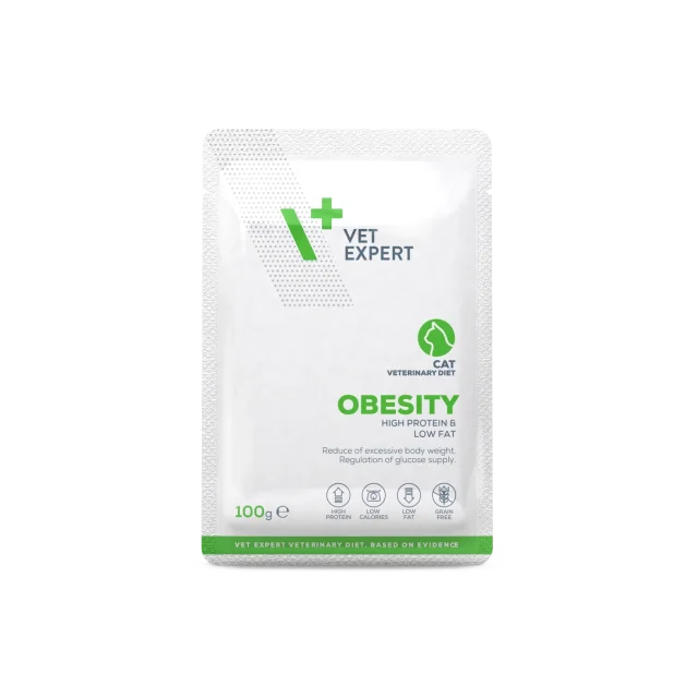 VetExpert Obesity cat 100g pouch Yaş Kedi Maması 12 adet