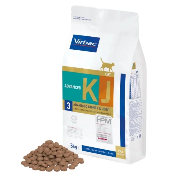Virbac KJ3 Advanced Kidney Joint Support Cat Böbrek ve Eklem Desteği Kedi Maması 3 kg KJ 3