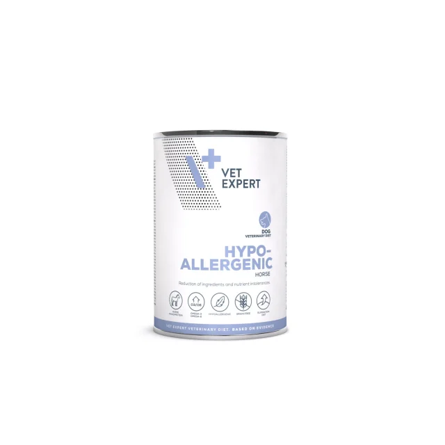 Vetexpert Hypoallergenic Horse Konserve Köpek Maması 400g
