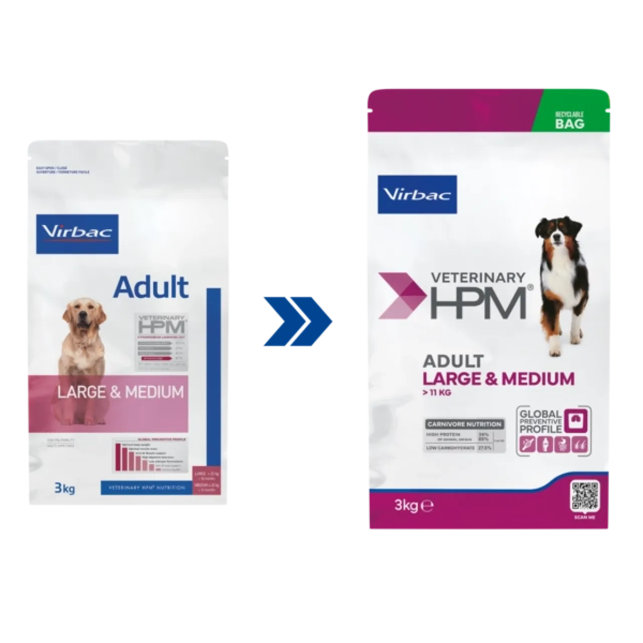 Virbac Adult Dog Large Medium Köpek Maması 12 kg