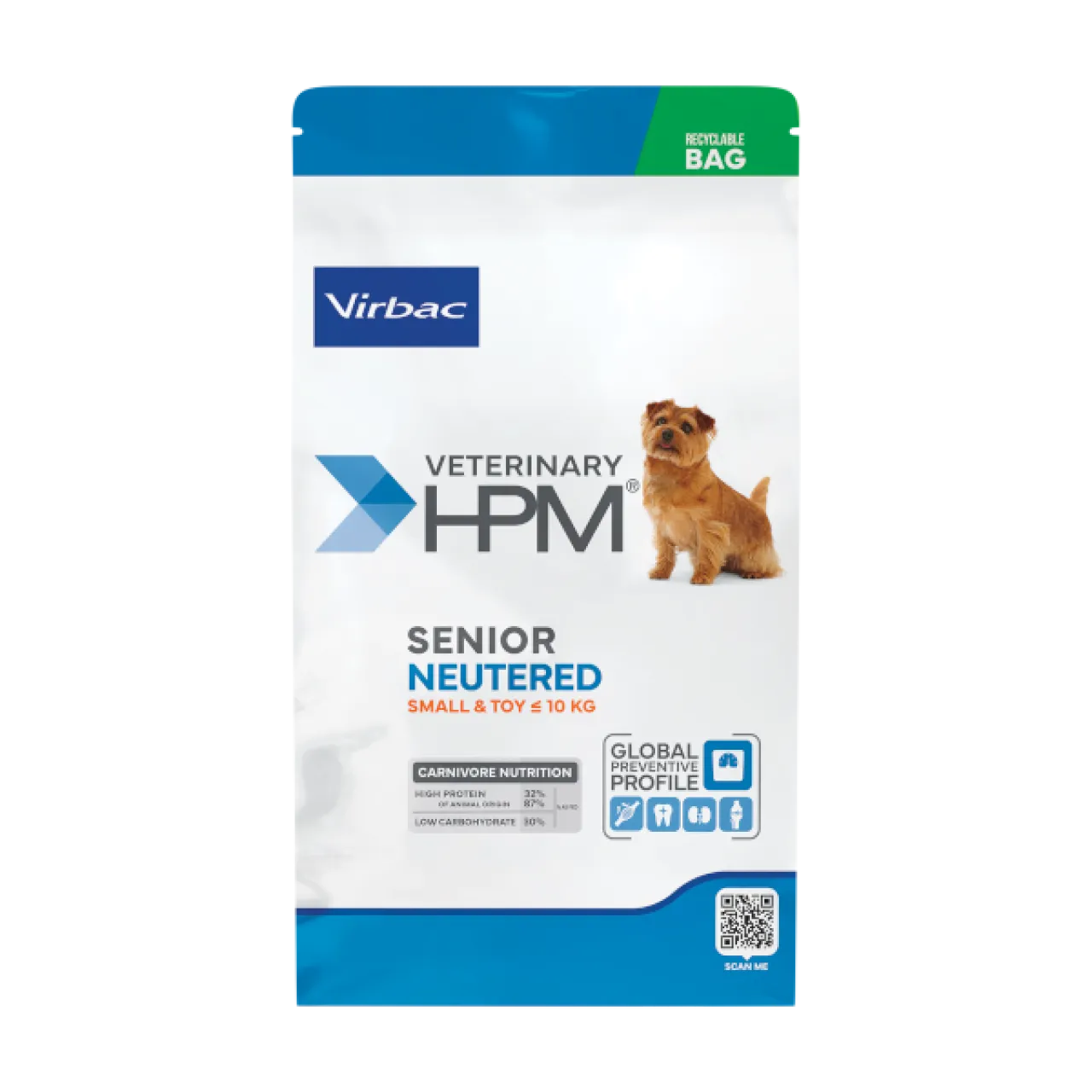 Virbac Senior Neutered Small Toy Kısır Köpek Maması 3 kg