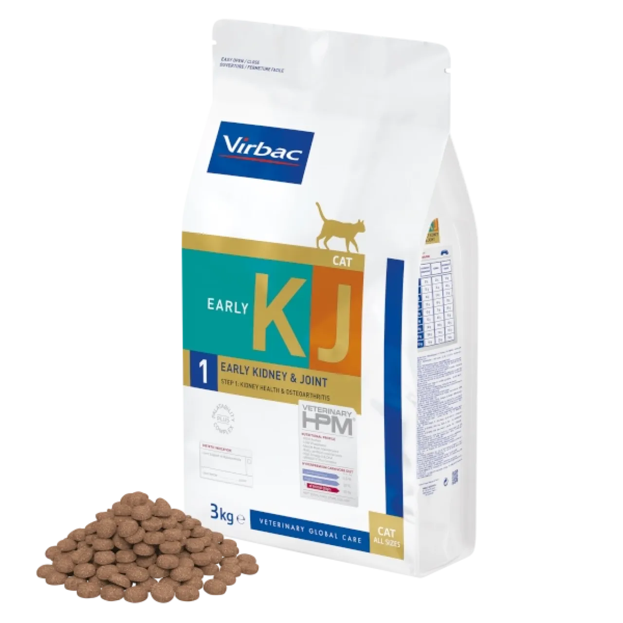 Virbac KJ 1 Early Kidney Joint Support Cat Böbrek ve Eklem Desteği Kedi Maması 1,5 kg KJ1