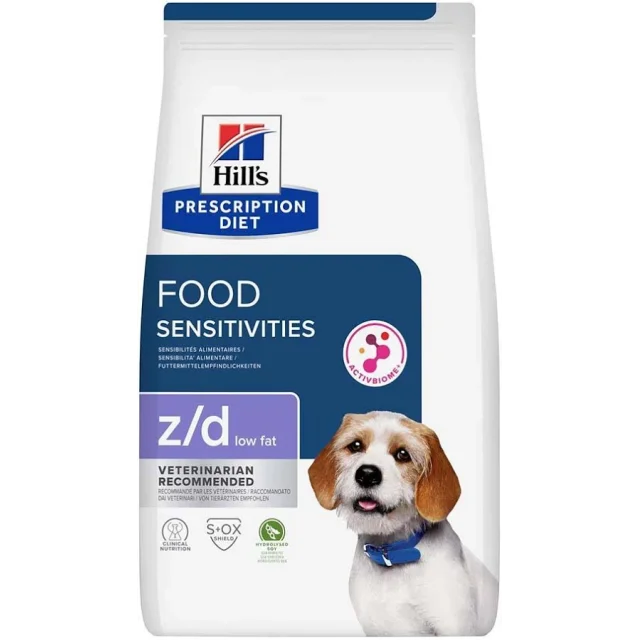 Hills Prescription Diet Food Sensitivies Z/d Low Fat Hidrolize Soyalı Köpek Maması 3 kg