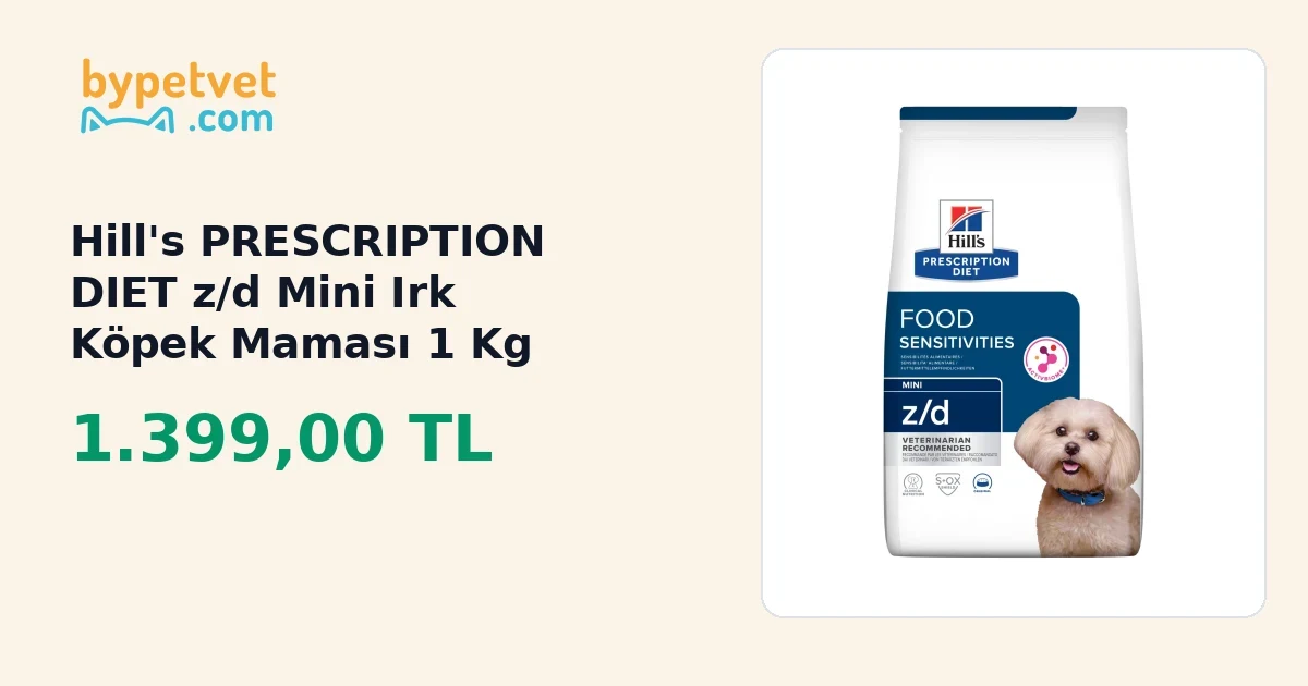 Hill's PRESCRIPTION DIET z/d Mini Irk Köpek Maması 1 Kg | ByPetVet