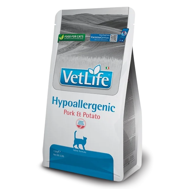 Vetlife Hipoalerjik Pork&Potato Kedi Maması 1,5 kg