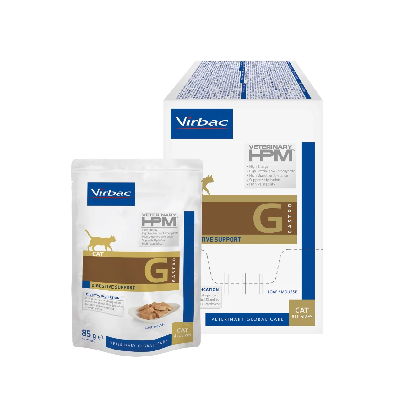 Virbac G Cat Digestive Support Gastrointestinal Yaş Kedi Maması 12x85 Gr