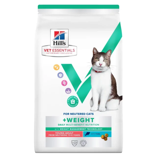 Hills VET ESSENTIALS Multi-Benefit + Weight Genç Yetişkin Kedi Maması Ton Balıklı  3 Kg