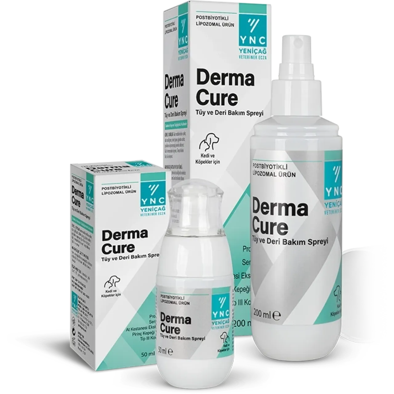 YNC DERMA CURE Tüy ve Deri Bakım Spreyi 200 Ml