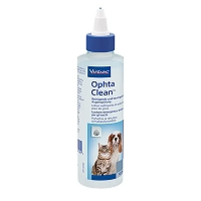 Virbac Ophta Clean Kedi ve Köpeklerde Göz Temizliği İçin Fizyolojik Çözelti 125 Ml