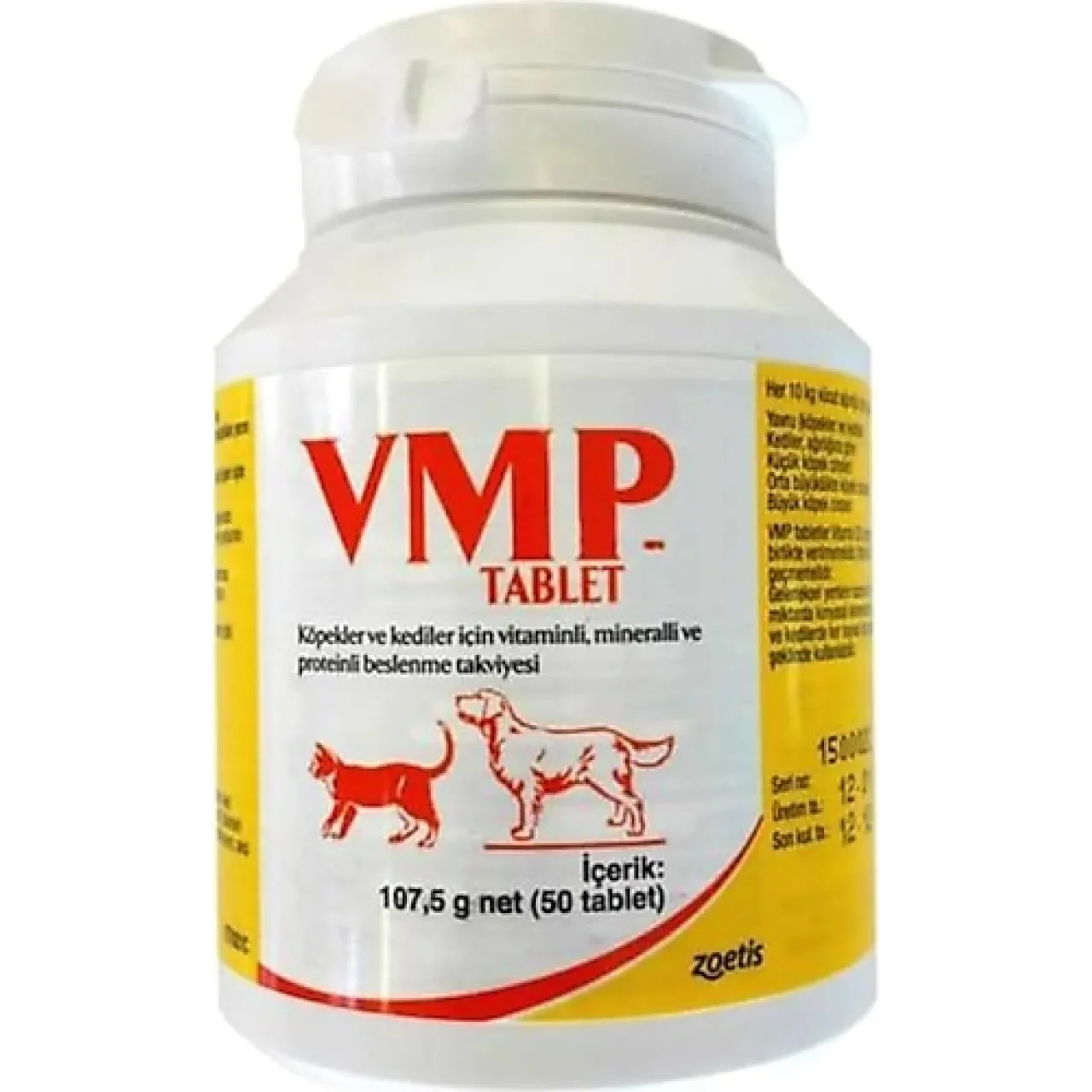 Zoetis Vmp Kedi Ve Köpek Tüy Dökülme Önleyici Vitamin 50 Tablet
