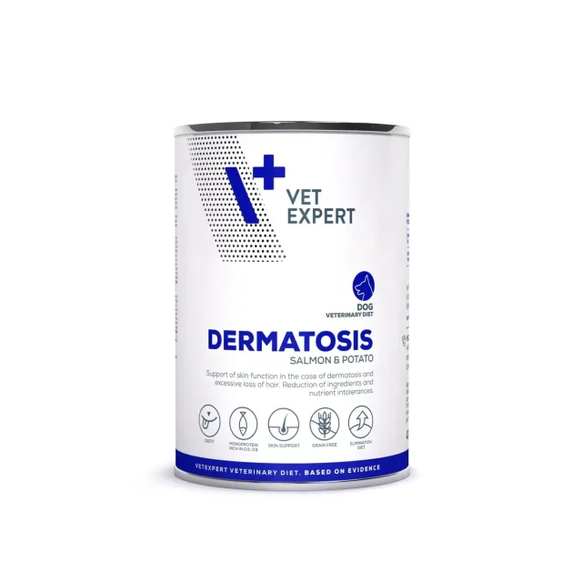 VetExpert Dermatosis Dog Salmon&Potato Konserve Köpek Maması 400 gr