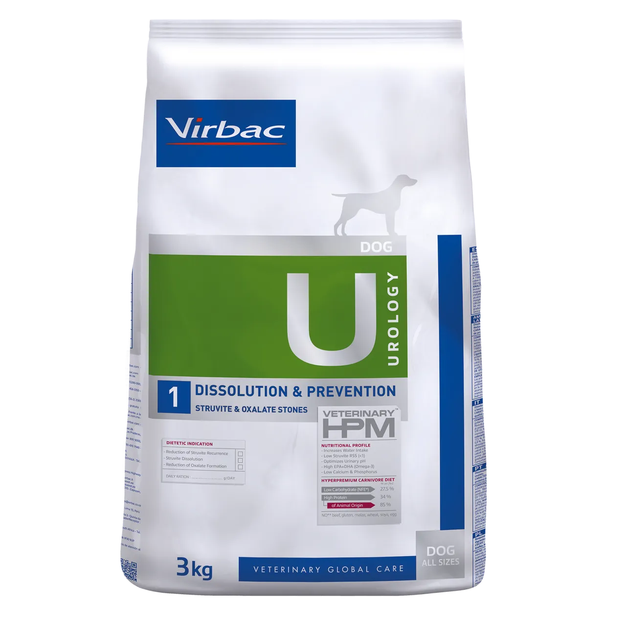 Virbac U1 Urology Dissolution & Prevention Üriner Köpek Maması 3 Kg