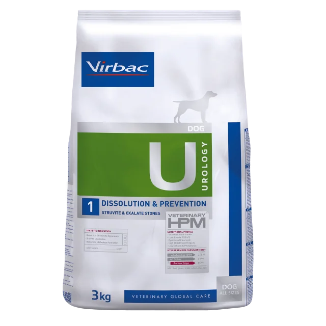 Virbac U1 Urology Dissolution & Prevention Üriner Köpek Maması 3 Kg