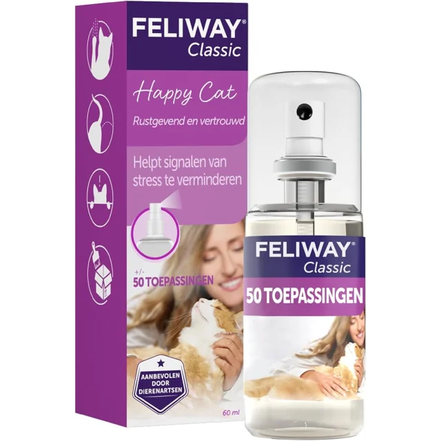 Feliway Classic Happy Cat– Kediler için Sakinleştirici Sprey 60 ml