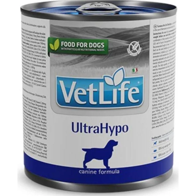 VetLife UltraHypo Konserve Köpek Maması 300 Gr