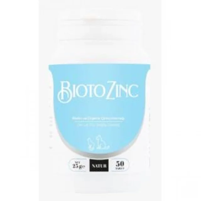 Natur Bioto Zinc Kedi Köpek Deri Tüy Sağlığı 2.5 Mg 50 Tablet