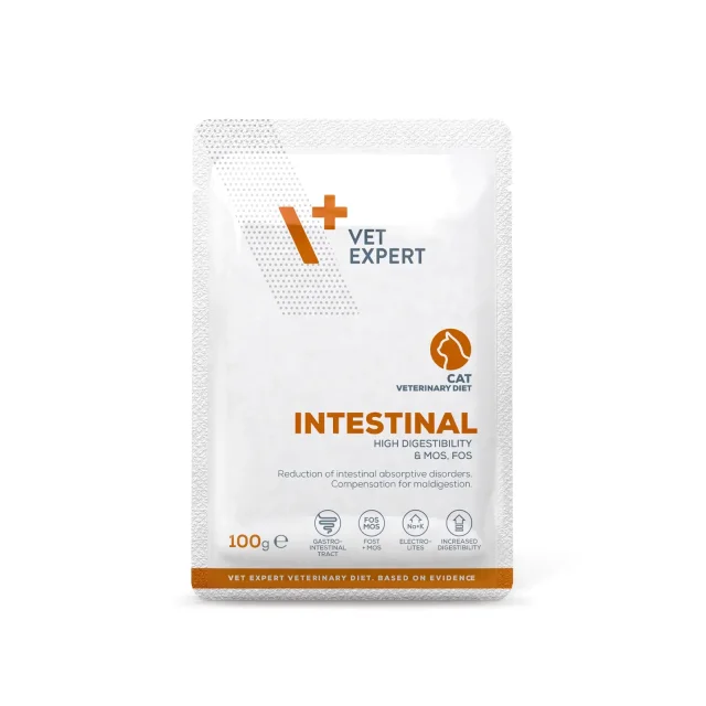 VetExpert Intestinal Cat Pouch 100g Kedi Yaş Mama 1 adet