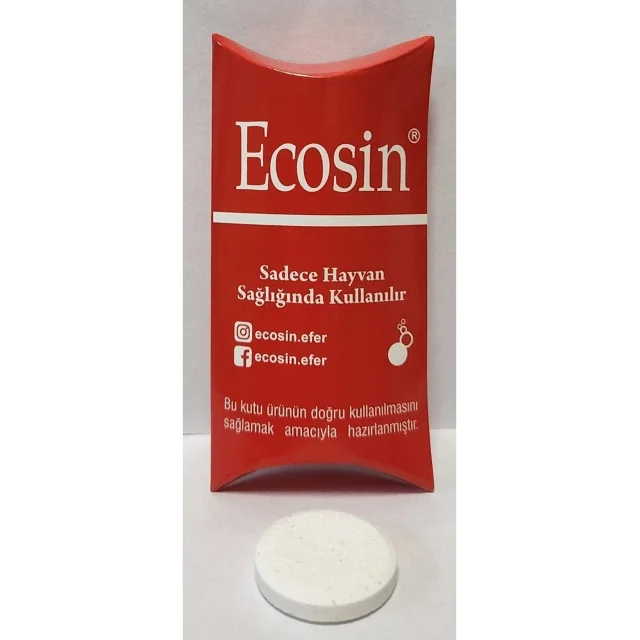 Ecosin Efervesan 1 Tablet- Kedi Köpek Mantar Tedavisi için (Sprey Hazırlama Tableti)