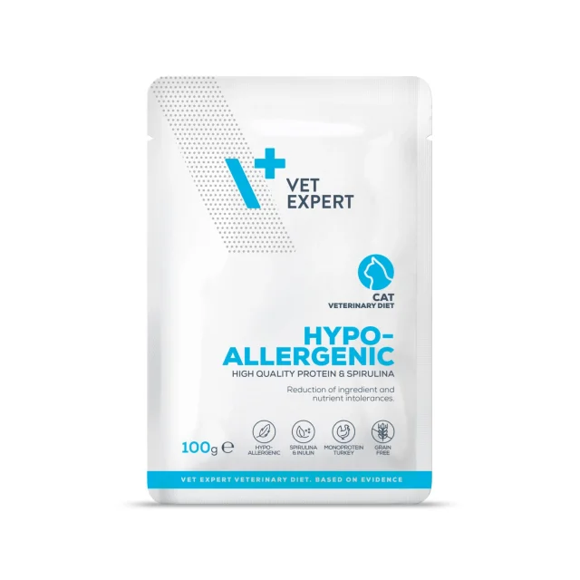 VetExpert Hypoallergenic Pouch Yaş Kedi Maması 100gr 12 adet