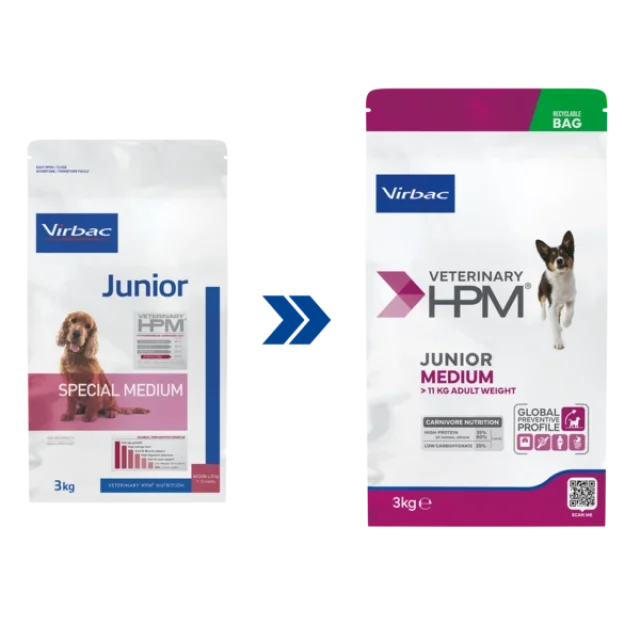 Virbac Junior Dog Food - Special Medium Dog Yavru Köpek Maması 12 kg