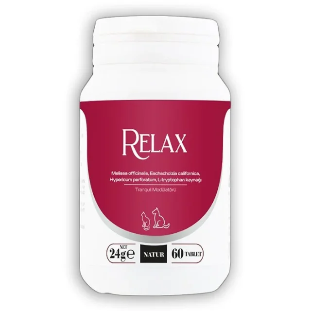 Natur Relax Kedi Köpek Sakinleştirici 60 Tablet
