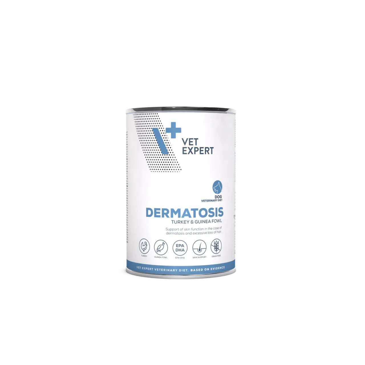Vetexpert Dermatosis Turkey & Guinea Konserve Köpek Maması 400g