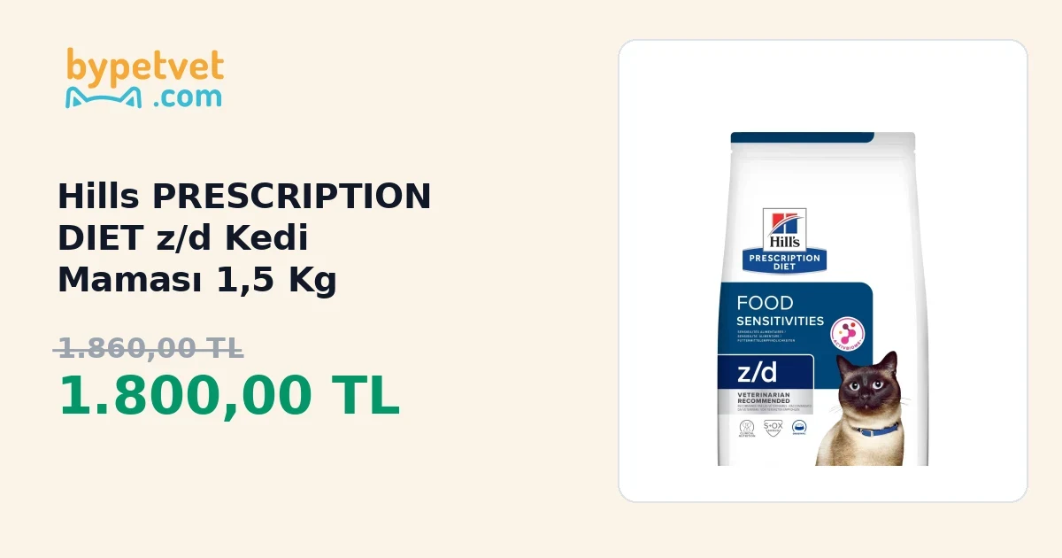 Hills PRESCRIPTION DIET z/d Kedi Maması 1,5 Kg | ByPetVet