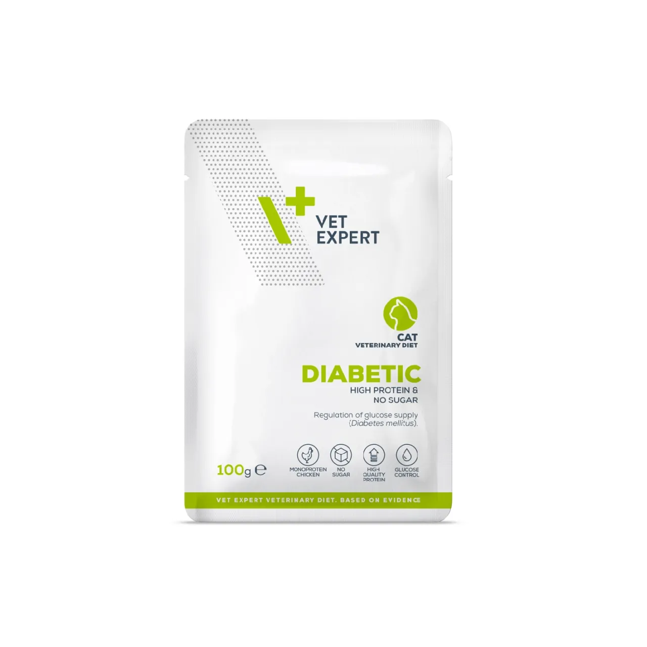 VetExpert Diabetic Cat 100g Yaş Kedi Maması 12 adet