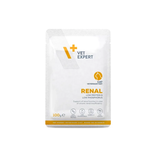 VetExpert Renal cat 100g pouch Yaş Kedi Maması 12 adet
