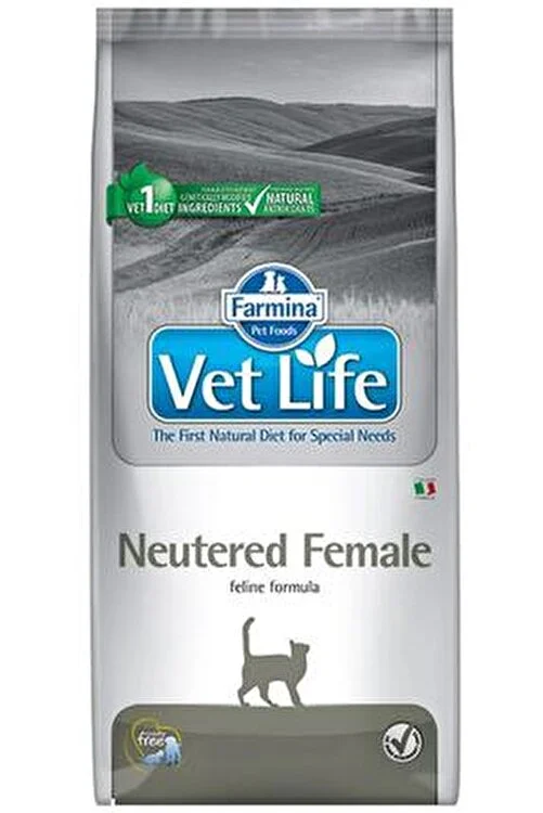 Vetlife Neutered Female Kedi Maması 2 Kg