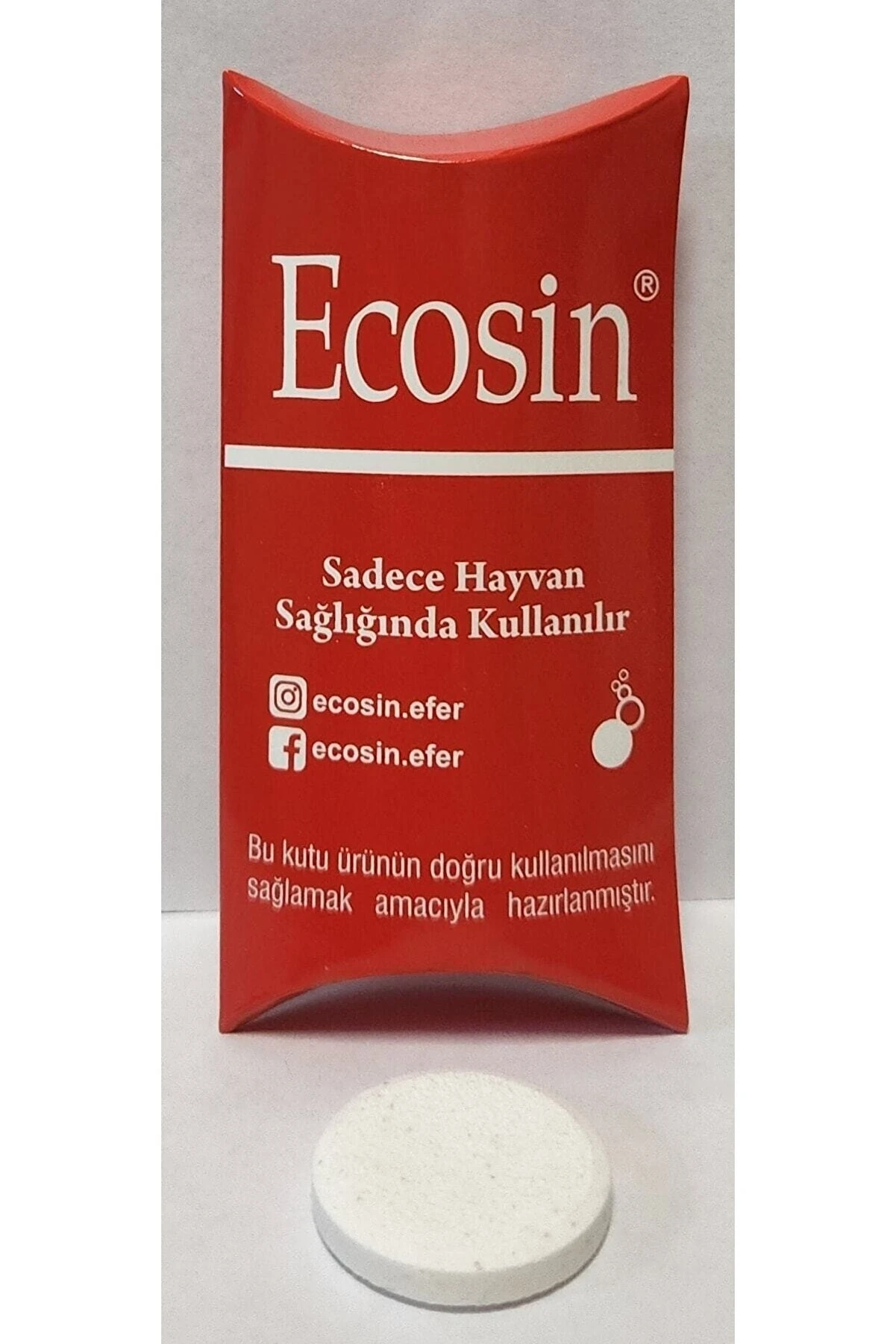 Ecosin Efervesan 1 Tablet- Kedi Köpek Mantar Tedavisi için (Sprey Hazırlama Tableti)