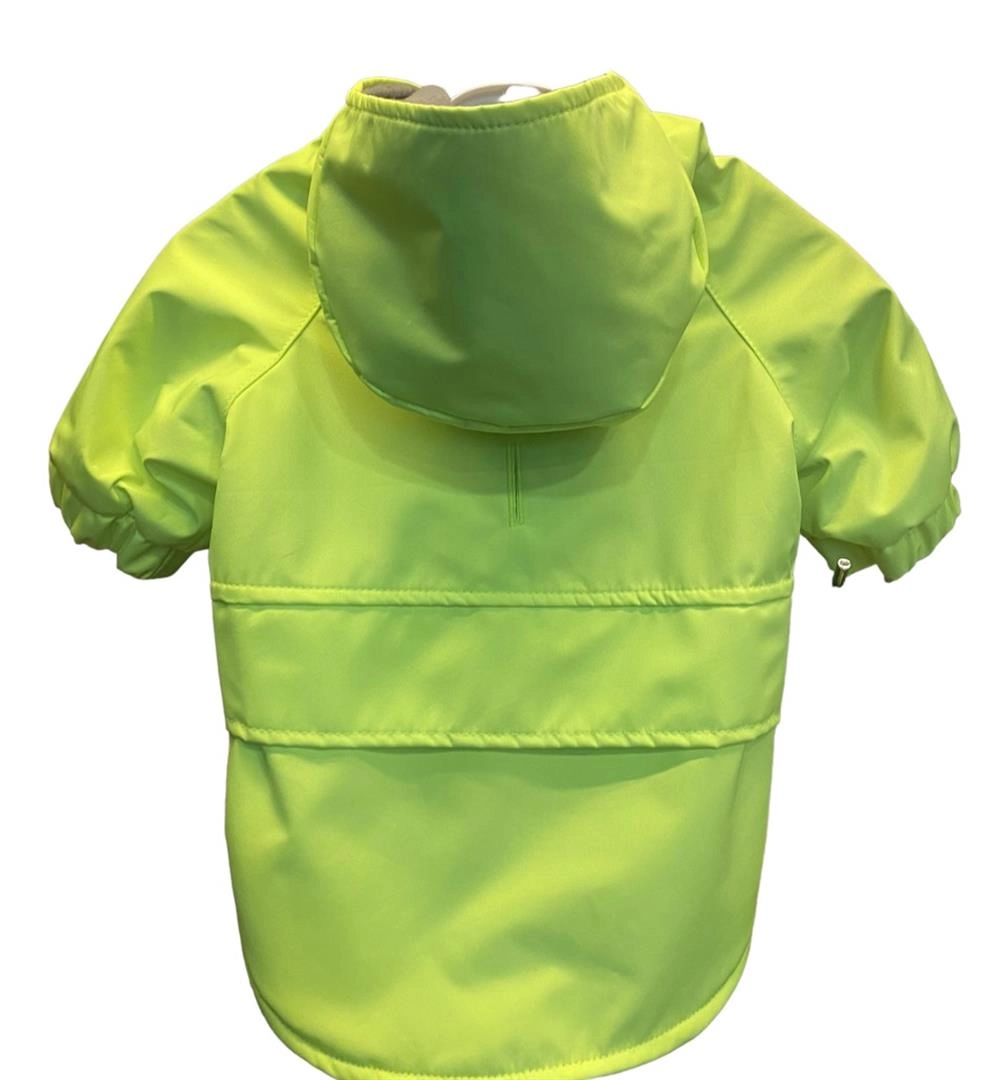 Gedyco Neon Sarı Su Geçirmez içi Polarlı Küçük Irk Köpek Montu
