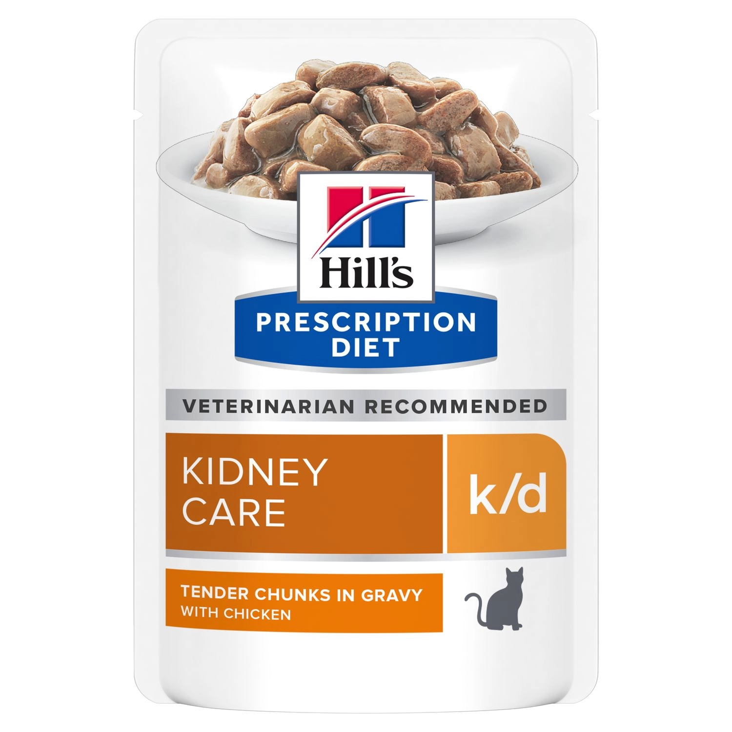 Hill's PRESCRIPTION DIET k/d Kedi Pouch Tavuklu Kedi Maması (85 Gr*12 Adet)
