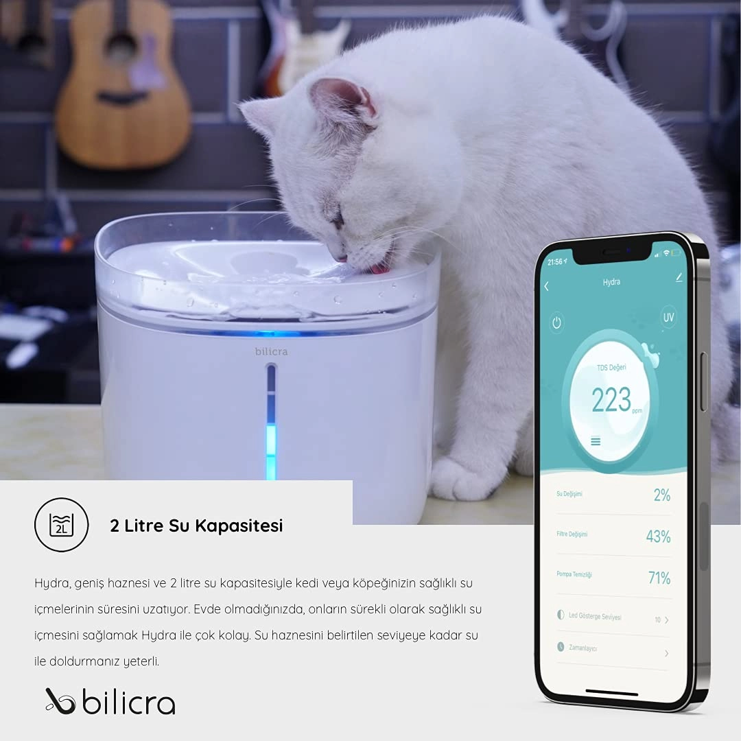 Bilicra Hydra Akıllı Otomatik Su Kabı