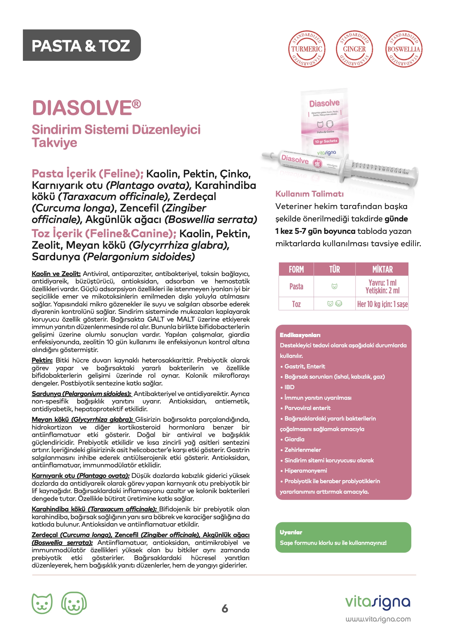 Diasolve 20X10 gr Saşe