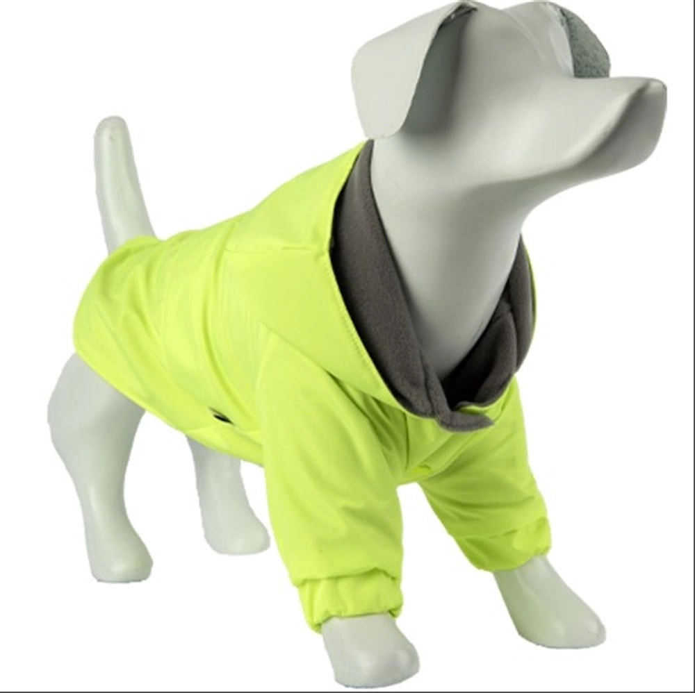 Gedyco Neon Sarı Su Geçirmez içi Polarlı Küçük Irk Köpek Montu