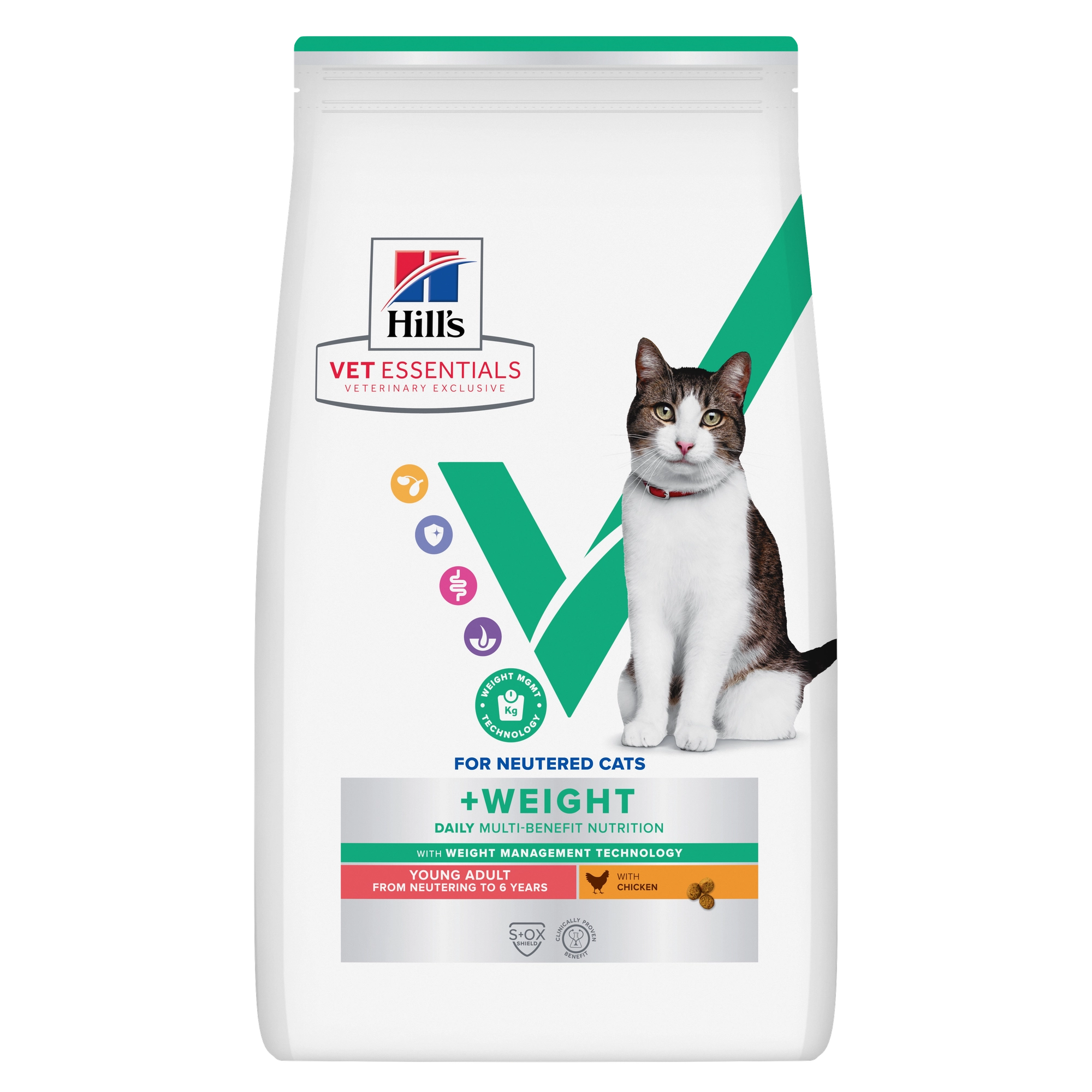 Hills Multi-Benefit + Weight Genç Yetişkin Kedi Maması Tavuklu 3 Kg