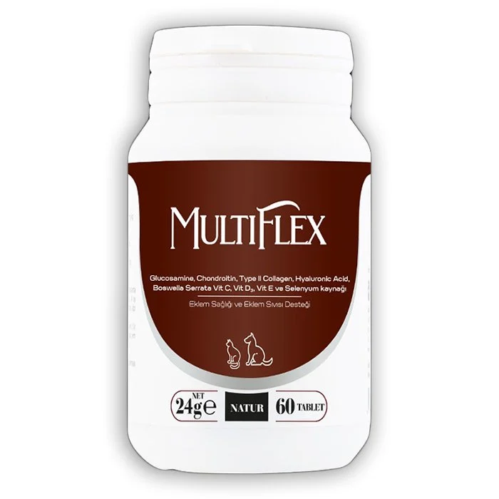 Natur Multiflex Kedi Köpek Eklem Destekleyici Vitamin Mineral 60 Tablet