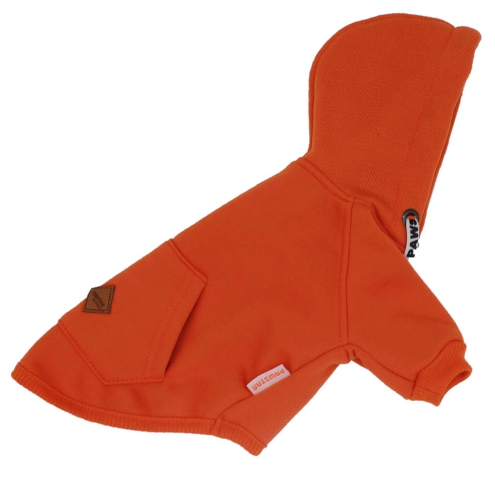 Pawstar İçi Polar, Küçük Irk Köpek Sweatshirtü Turuncu