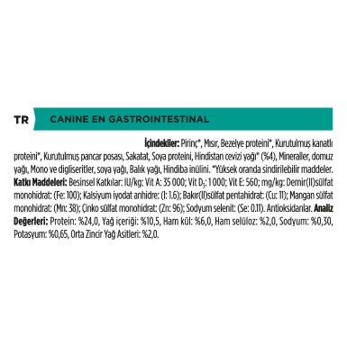 Pro Plan Veteriner Diyet Gastrointestinal E/N Köpek Maması 5 Kg