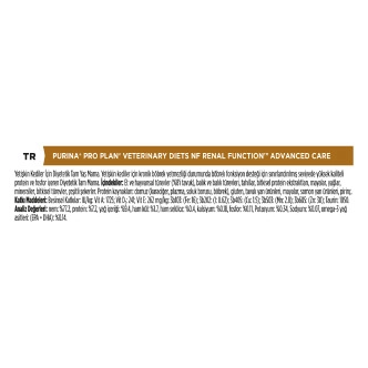 Pro Plan Veteriner Diyet N/F Renal Function Yaş Kedi Maması (Tavuklu) 10x85 Gr