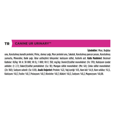 Pro Plan Veteriner Diyet Urinary U/R Köpek Maması 3 Kg