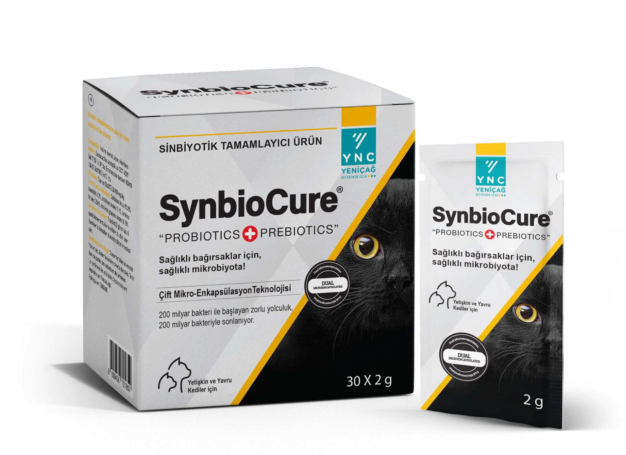 Synbiocure Feline Probiyotik+Prebiyotik Şase 30x2 Gr