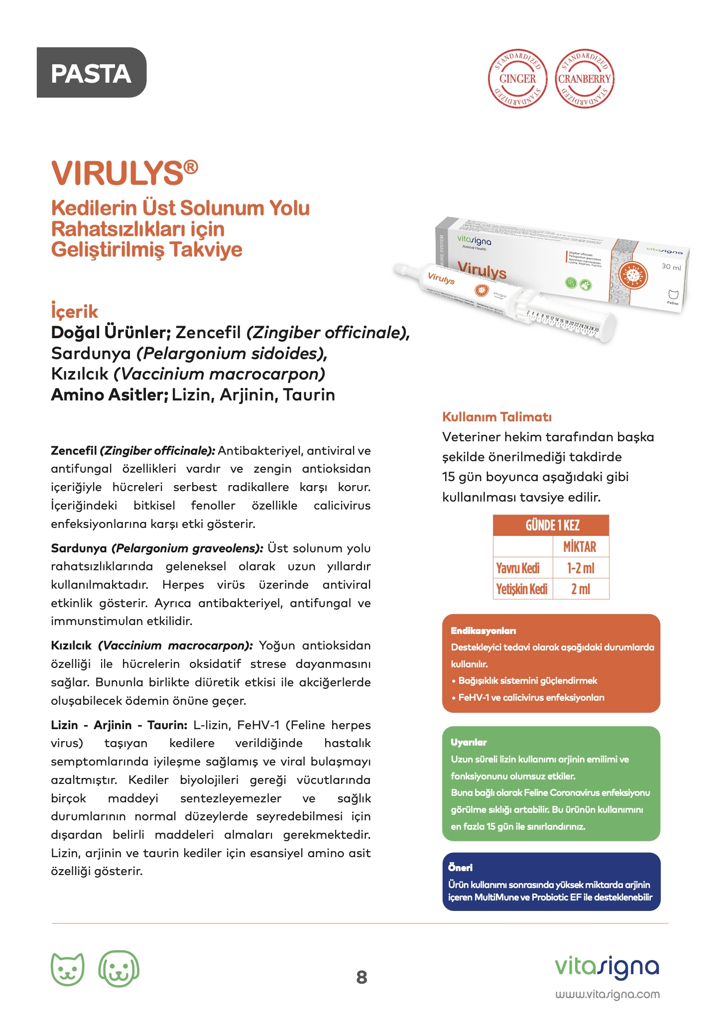 Vetasigna Virulys Pasta 30 Ml