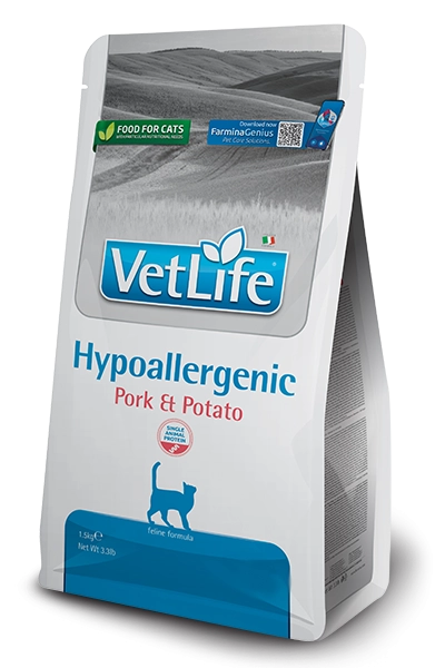 Vetlife Hipoalerjik Pork&Potato Kedi Maması 1,5 kg