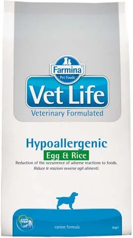 VetLife Hypoallergenic Egg & Rice Köpek Maması 2 Kg